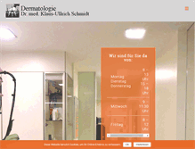 Tablet Screenshot of hautarztschmidt.de